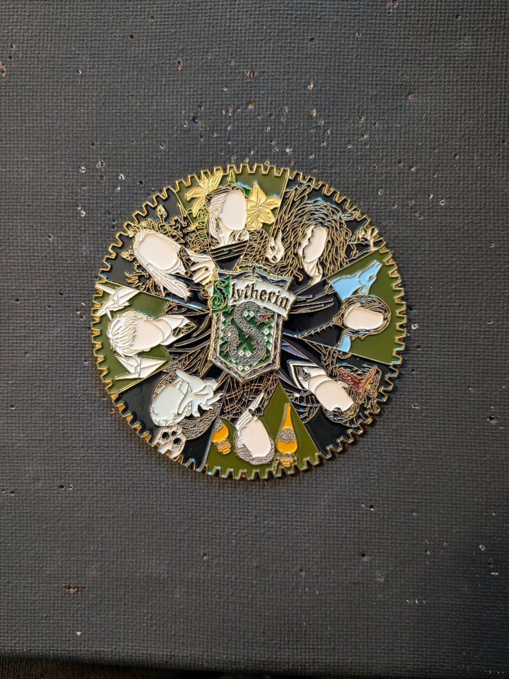 Slytherin Spinner pin